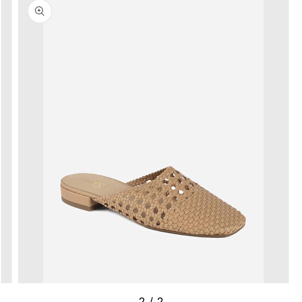 Yosi Samra WOMEN'S JADE WEAVE MULE Size 7, Nude